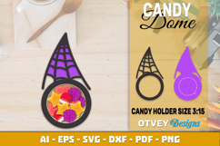 Halloween Candy Dome SVG | Candy Holder Cut File BUNDLES Product Image 7