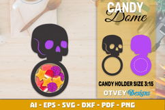 Halloween Candy Dome SVG | Candy Holder Cut File BUNDLES Product Image 3