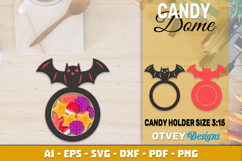 Halloween Candy Dome SVG | Candy Holder Cut File BUNDLES Product Image 4