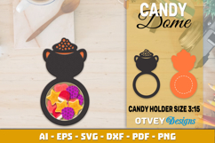 Halloween Candy Dome SVG | Candy Holder Cut File BUNDLES Product Image 5
