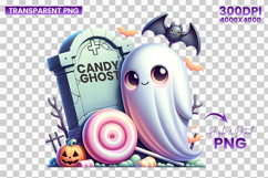 halloween candy graveyard png, ghost candy clipart, halloween graveyard sublimation, spooky cute ghost png, halloween candy design, graveyard halloween png, halloween sublimation clipart, cute ghost with candy, creepy cute halloween png, halloween party c