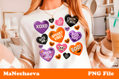 Halloween Candy Sublimation | Spooky Heart Clipart Product Image 1