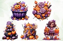 Halloween Candy Sublimation Clipart Product Image 2