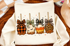 Halloween Caramel Apple PNG,Patterned Candy Apples Design Product Image 3