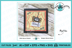 Halloween Spiderweb Spider Card Template Product Image 8