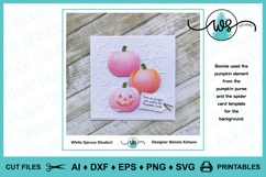 Halloween Spiderweb Spider Card Template Product Image 10