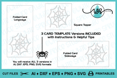 Halloween Spiderweb Spider Card Template Product Image 2