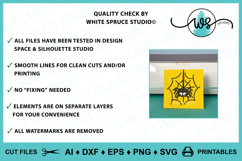 Halloween Spiderweb Spider Card Template Product Image 4