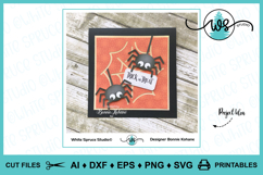 Halloween Spiderweb Spider Card Template Product Image 7