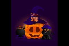 Halloween card template design concept Product Image 2