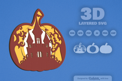 Halloween Layered Laser Cut 3D SVG Product Image 2