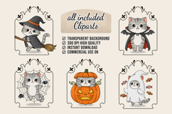 Halloween Cats Clipart extra BONUS! Product Image 2