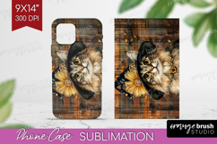 Halloween Cat Phone Case PNG - Witch Hat Case PNG Product Image 1
