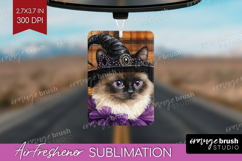 Halloween Cat Air Freshener PNG - Witch Hat PNG Sublimation Product Image 1