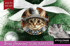 Halloween Cat Ornament PNG - Witch Hat PNG Sublimation Product Image 1