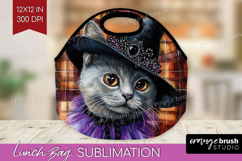 Halloween Cat Lunch Bag - Witch Hat Lunch Bug PNG Product Image 1