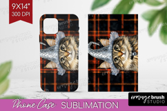 Halloween Cat Phone Case PNG - Witch Hat Case PNG Product Image 1
