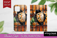 Halloween Cat Phone Case PNG - Witch Hat Case PNG Product Image 1
