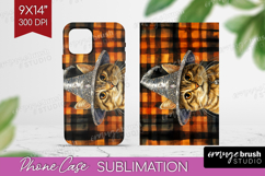 Halloween Cat Phone Case PNG - Witch Hat Case PNG Product Image 1