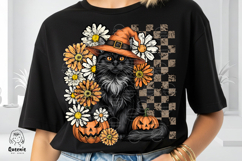 Halloween Black Cats Cute Ghost Witch Pumpkin Sublimation Product Image 2