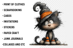 Halloween Cat Clipart PNG Product Image 2