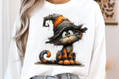Halloween Cat Clipart PNG Product Image 3