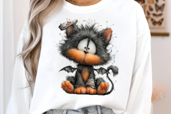 Halloween Cat Clipart PNG Product Image 3
