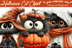 Halloween Cat Clipart Product Image 1