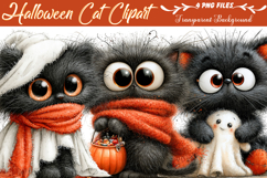 Halloween Cat Clipart Product Image 1