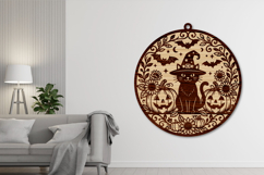 Halloween Cat Hanging Ornament SVG Product Image 3
