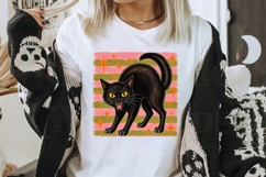 Halloween Cat Stripes Brush Strokes PNG Product Image 2