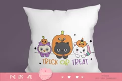 Halloween animal cat unicorn and owl kawaii cliparts cartoon Product Image 3
