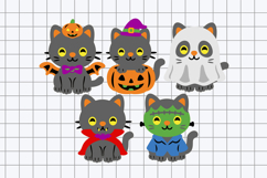 Halloween Cute Cats Elements 3D SVG Product Image 2