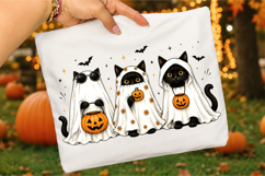 Halloween Cats Png Halloween Sublimation Design Product Image 3