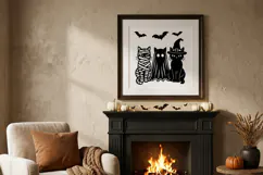Halloween Cats SVG Cut File, Halloween Ghost Cat Cricut Product Image 2