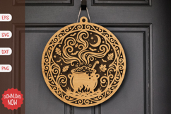 Halloween Cauldron Ornament SVG Product Image 1