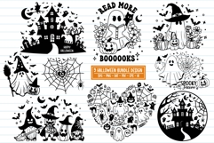Halloween SVG Halloween Scene SVG Funny Halloween Ghost SVG Product Image 1