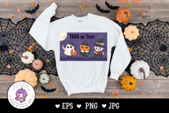 Halloween cartoon trick or treat kawaii cliparts spooky cute Product Image 3