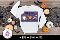 Halloween cartoon trick or treat kawaii cliparts spooky cute Product Image 3