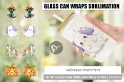Glass Can Halloween Characters Product Image 1