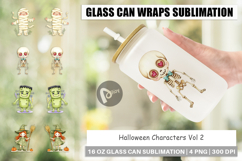 Glass Can Halloween Characters Product Image 1