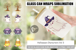 Glass Can Halloween Characters Product Image 1