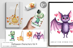 Digital Paper Halloween Characters Product Image 1