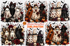 Halloween Cherry Ghost Sublimation Png Product Image 1