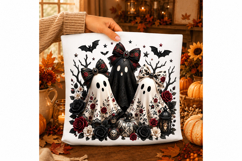 Halloween Cherry Ghost Sublimation Png Product Image 2