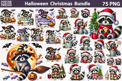 Cute Raccoon Halloween Bundle | Funny Raccoon Christmas Product Image 1