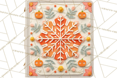 Halloween &amp; Christmas Clipart PNG, Stitched Felt Holiday Product Image 3