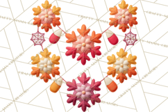 Halloween &amp; Christmas Clipart PNG, Stitched Felt Holiday Product Image 4