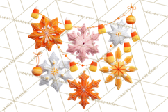 Halloween &amp; Christmas Clipart PNG, Stitched Felt Holiday Product Image 5