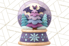 Halloween &amp; Christmas Clipart PNG, Stitched Felt Holiday Product Image 3